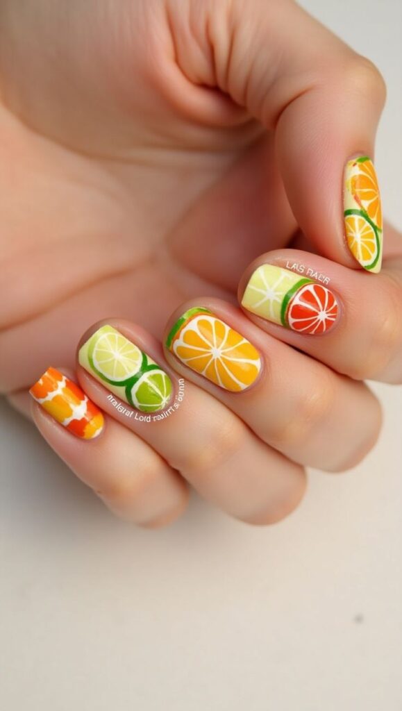 Citrus Slice Nails