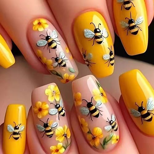 Bumblebee Nails