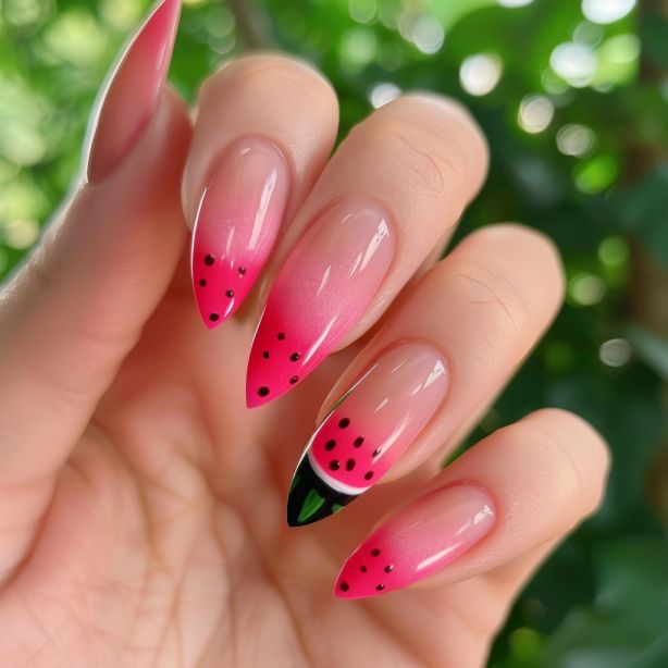 Watermelon Nails