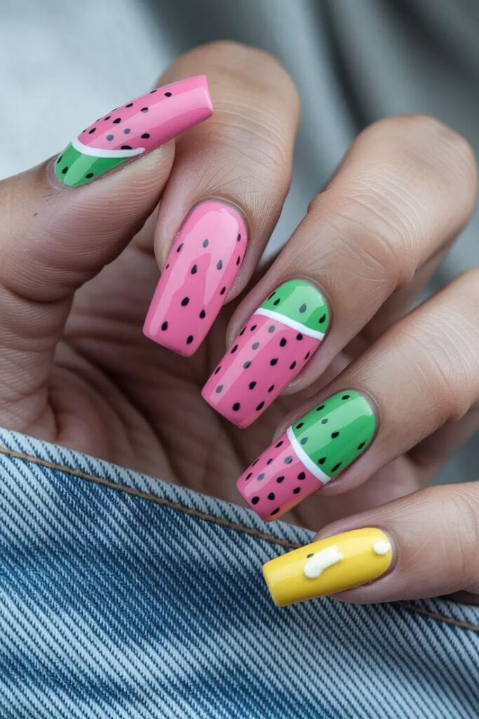 Watermelon Tip with Seed Art
