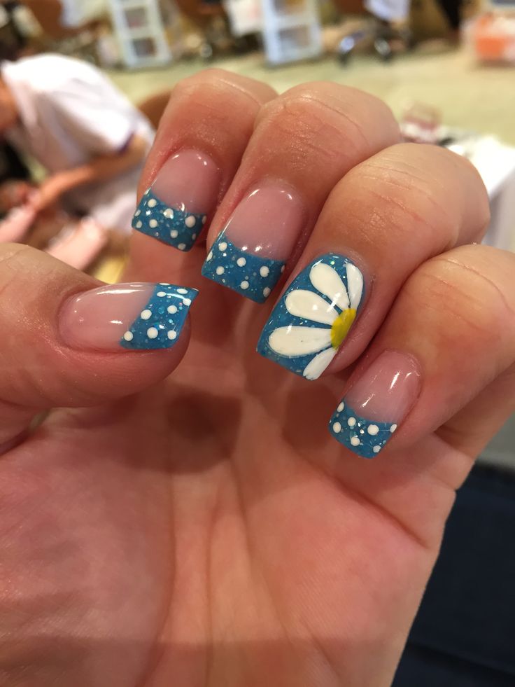 Ocean Blue Nails
