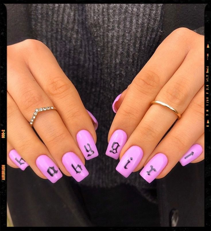 Oh Baby Script Nails