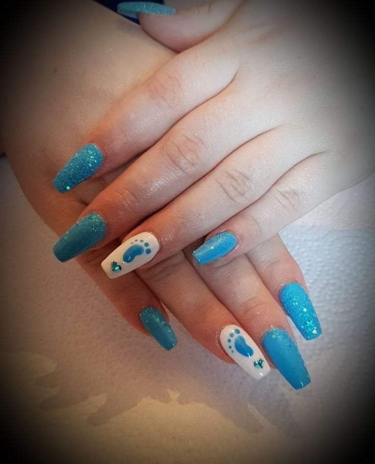 Baby Footprint Nails