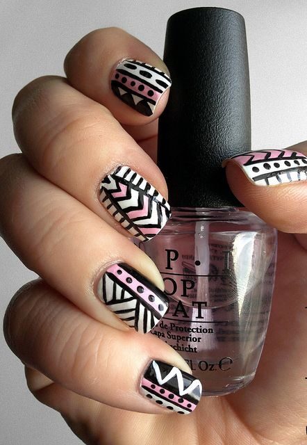 Tribal Pattern Nails