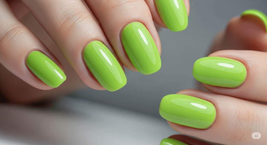 Lime Pop Nails