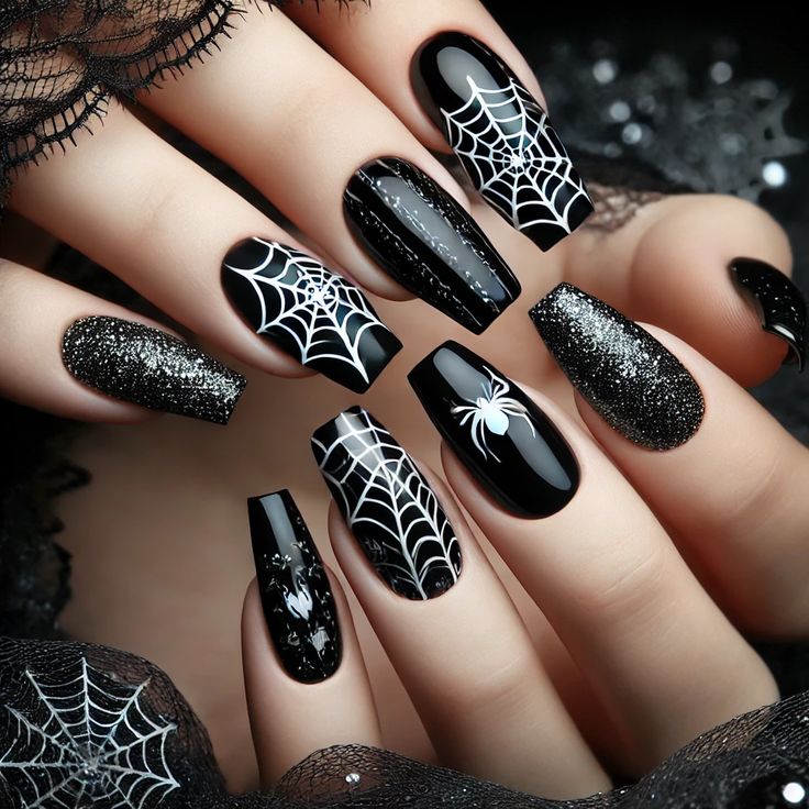 Spider Web Nails