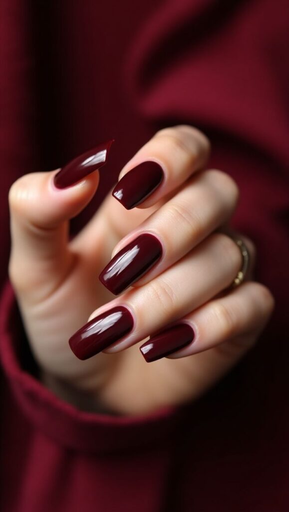 Cranberry Gloss Nails