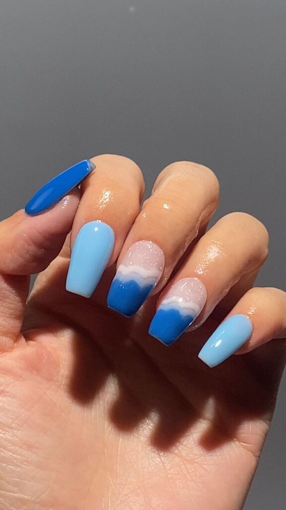 Sky Blue Waves
