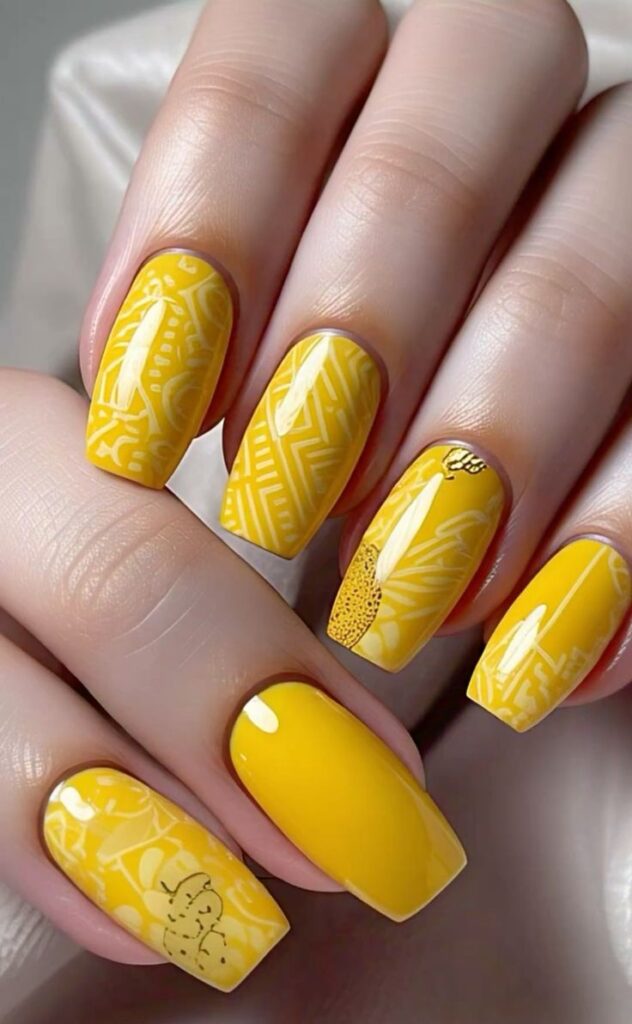 Sunshine Yellow Nails