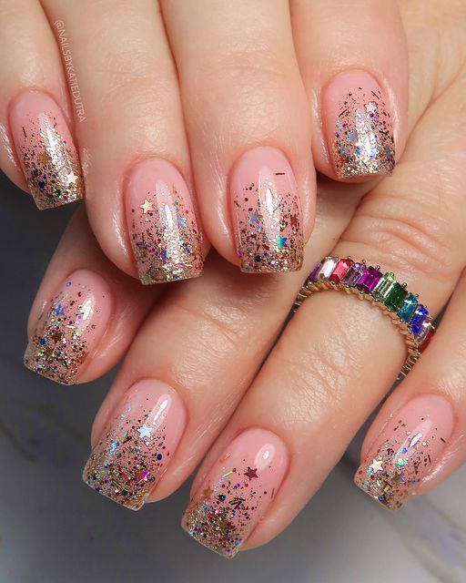 Gold Glitter Baby Tips