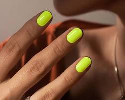 Neon Lemon Nails