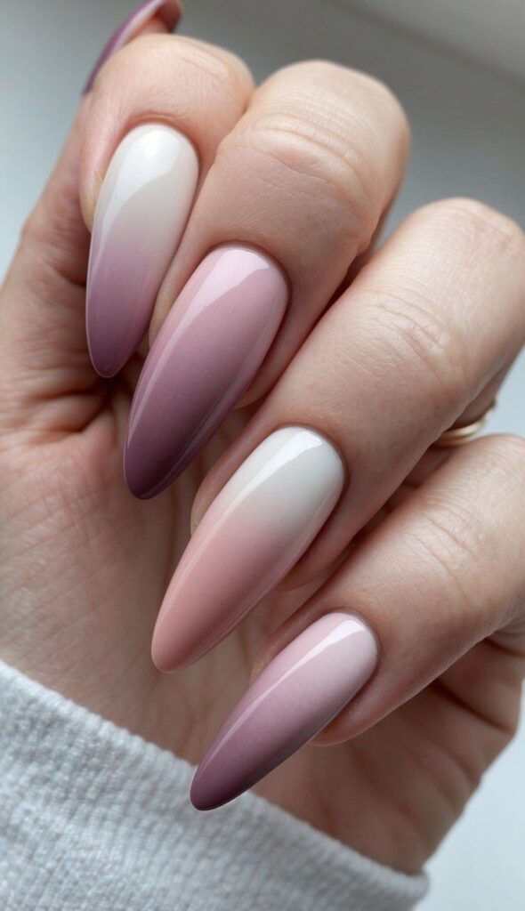 Nude Gradient Nails