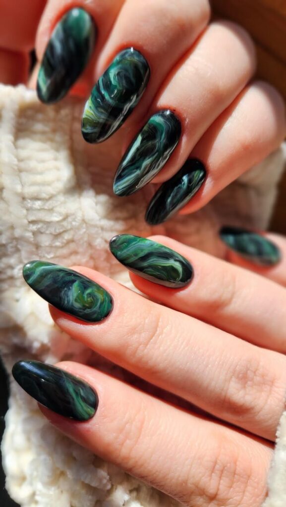 Malachite Stone Nails