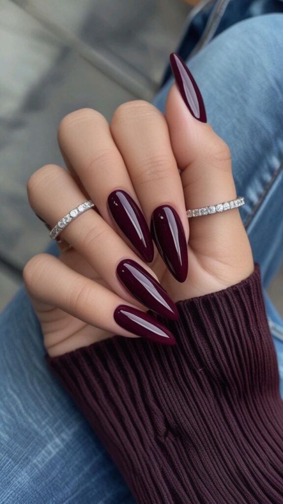 Burgundy Nails