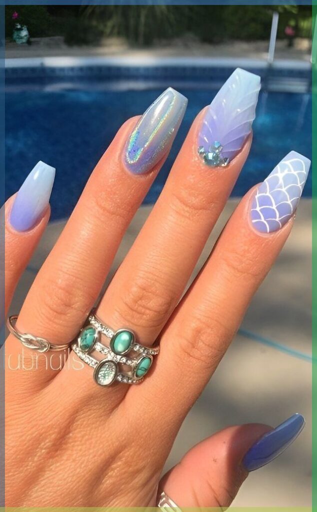 Mermaid-Inspired Nail Foil