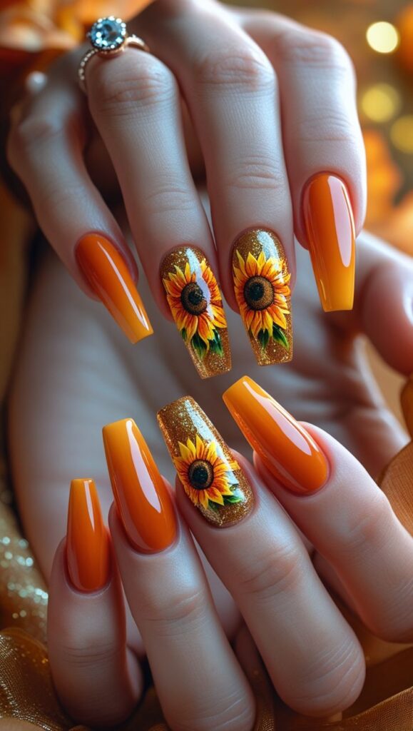 Bright Floral Nails