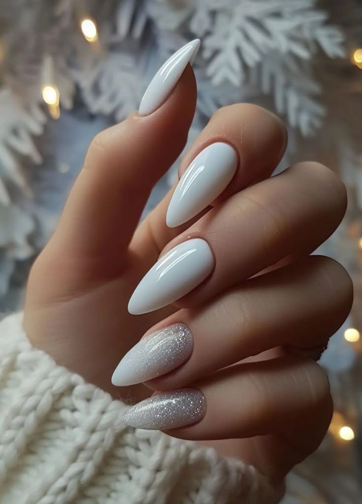 White Chrome Nails