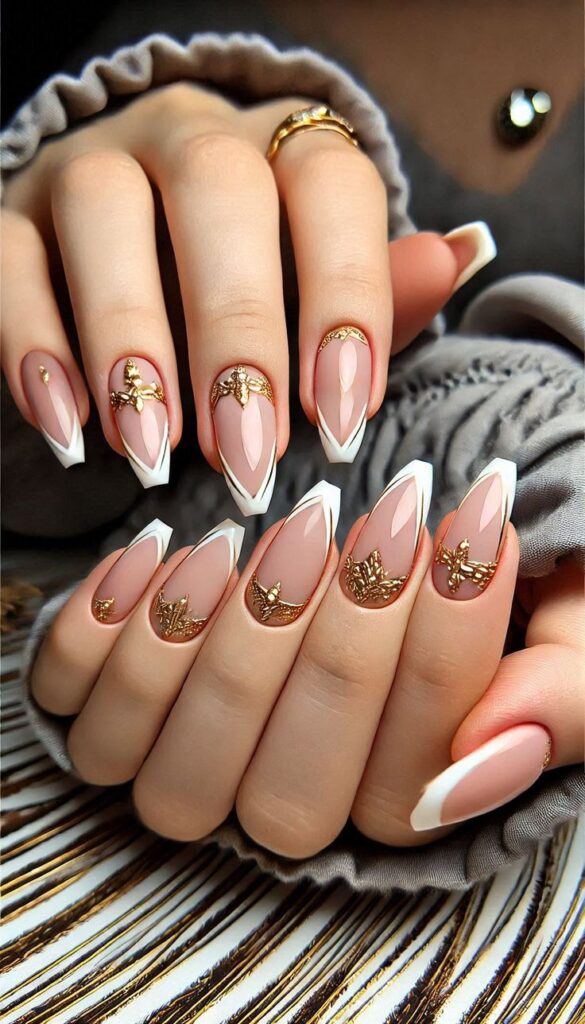 Gold French Tips