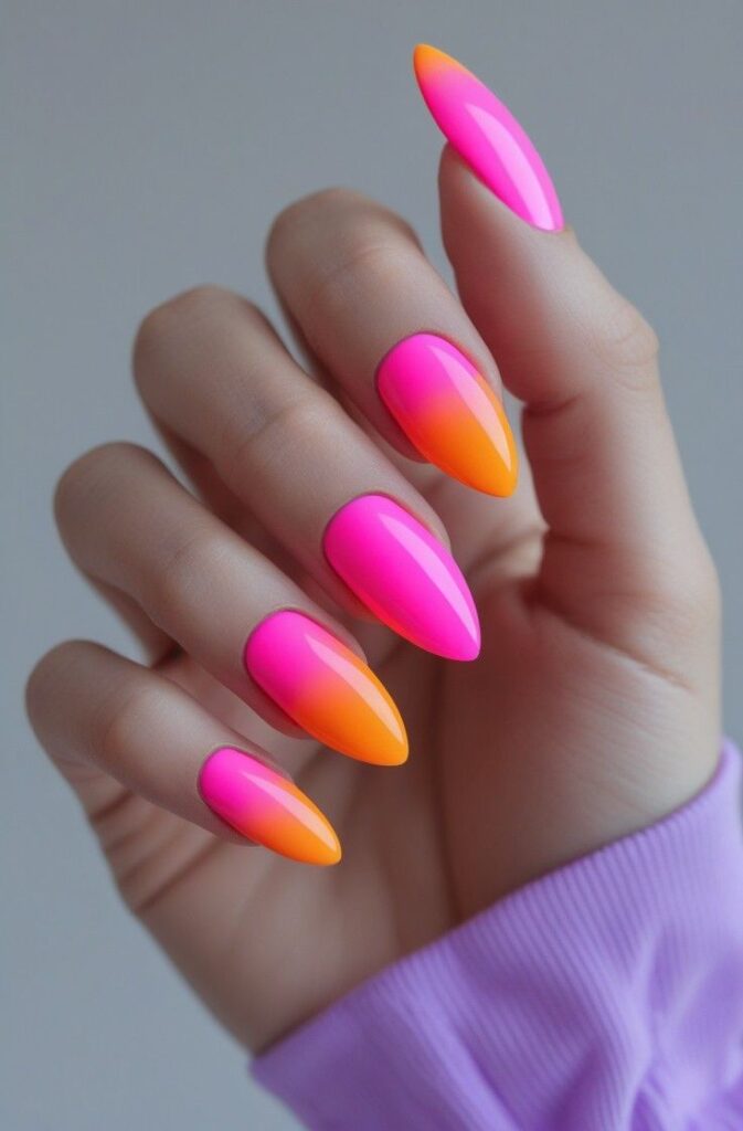 Orange and Pink Color Block