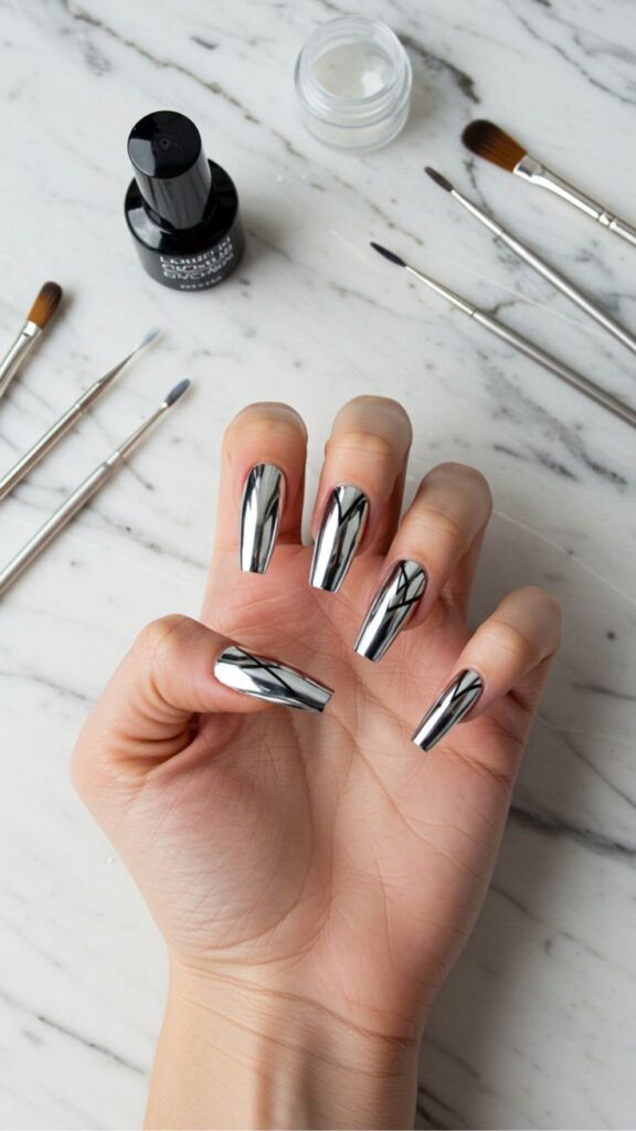 Chrome Finish Nails