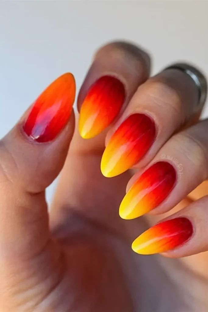 Sunset Gradient Nails