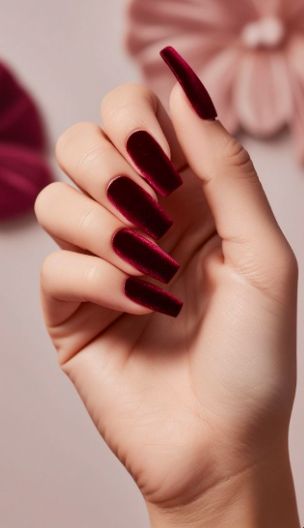 Velvet Finish Nails