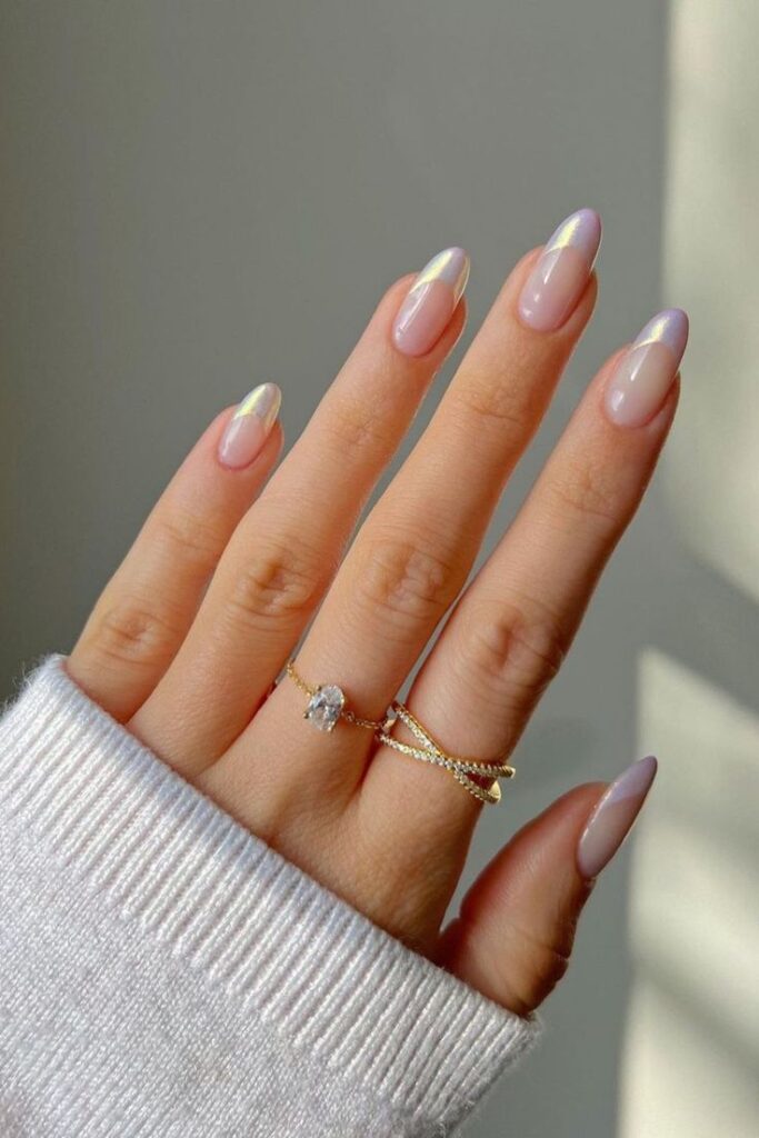 Pearl Accent Nails