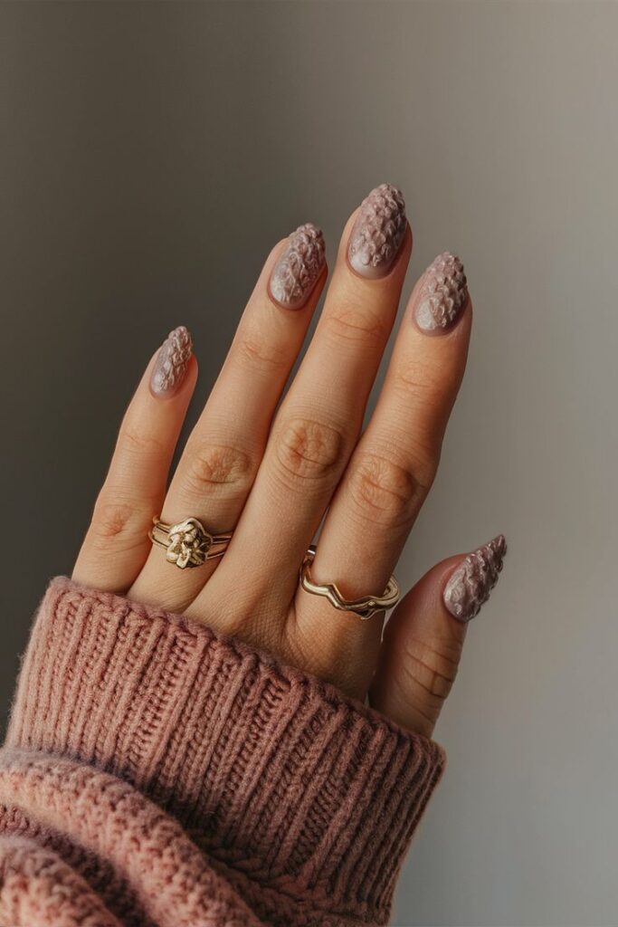 Sweater Texture Nails