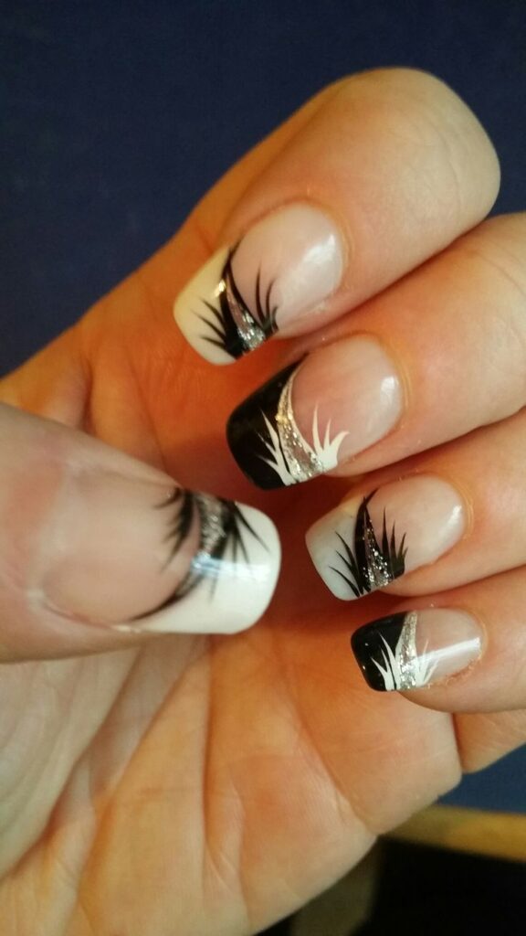 Feathery Tip Nails