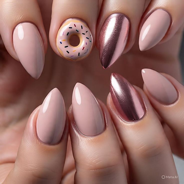 Glazed Donut Nails