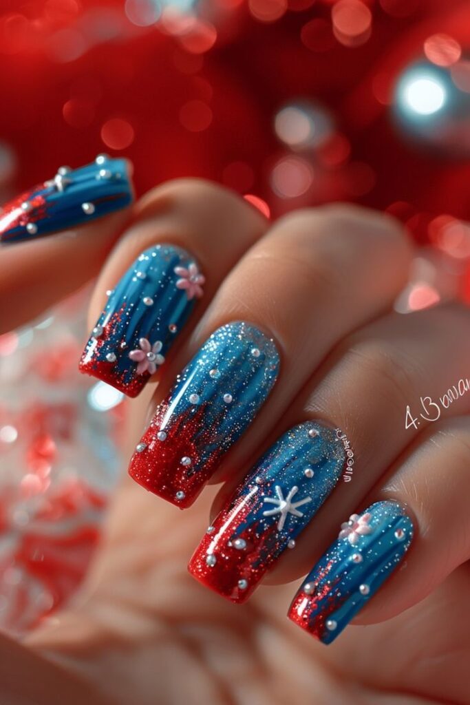 Red and Blue Stars