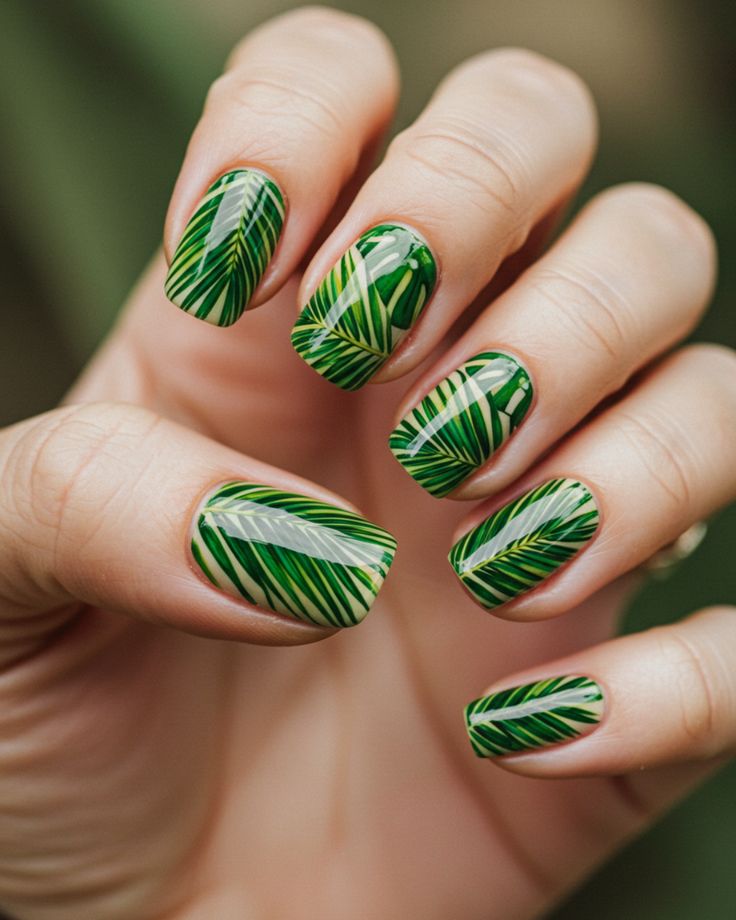 Tropical Palm Leaf Art