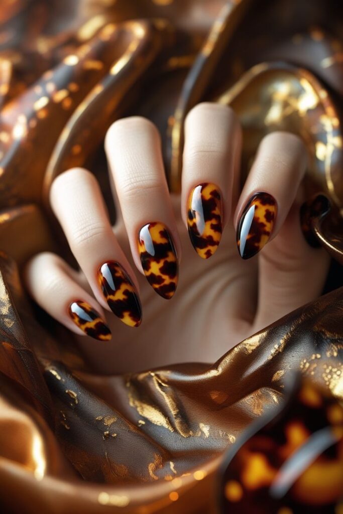 Tortoise Shell Nails