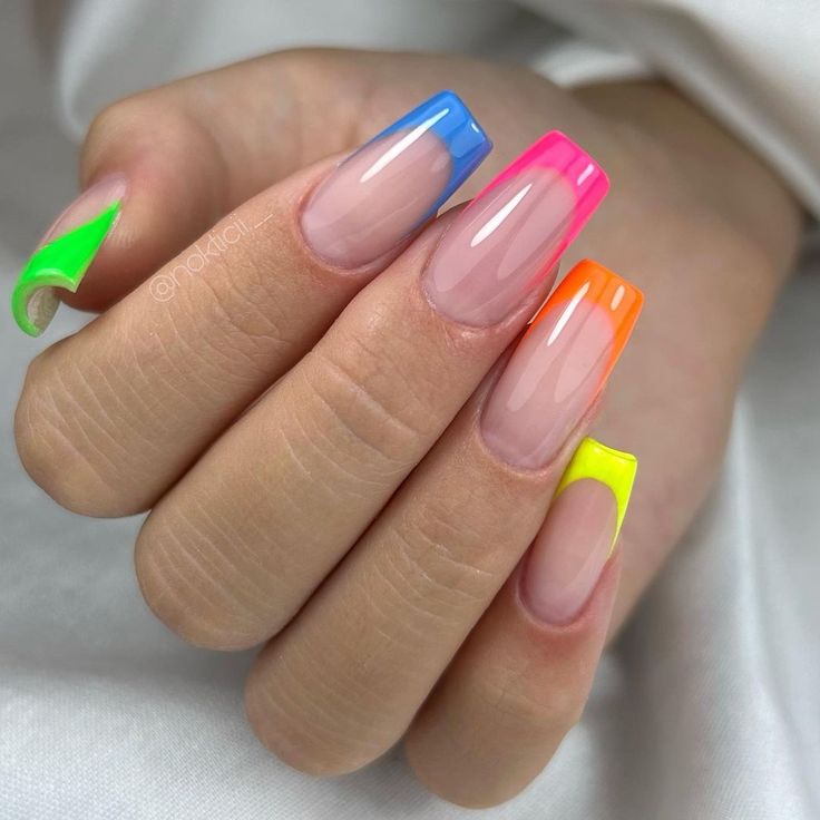 Neon French Tips