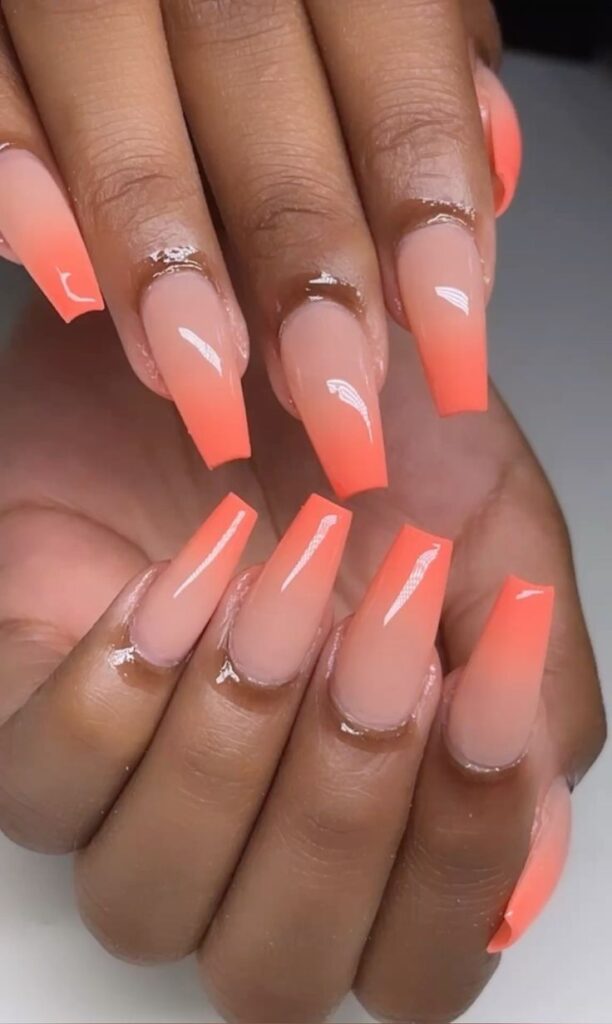 Coral and Peach Ombre