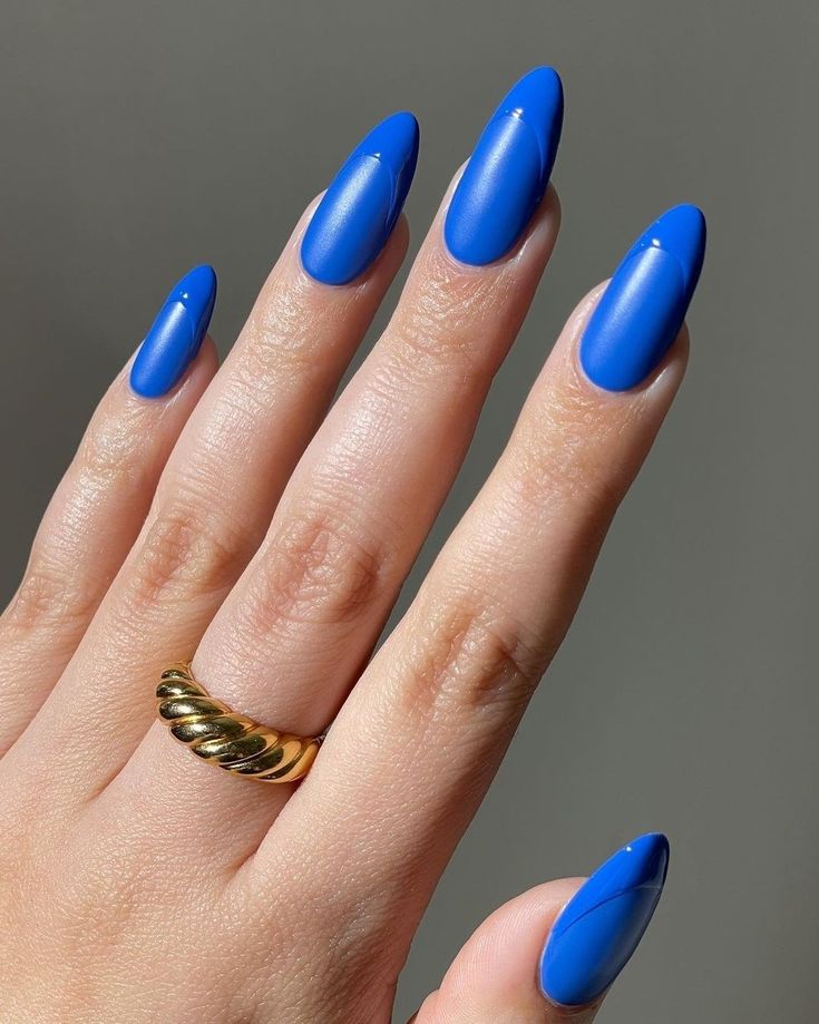 Matte Blue with Glossy Tips