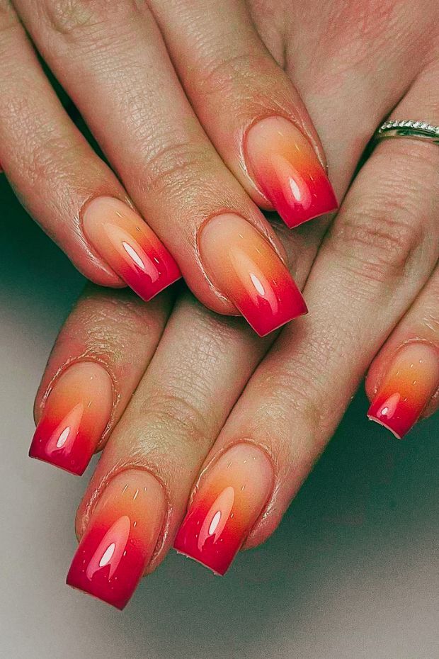 Sunset Gradient Nails