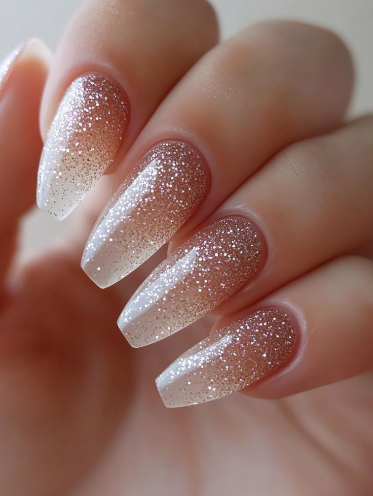 Glitter Fade Nails