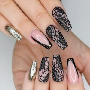 Lace-Inspired Nails