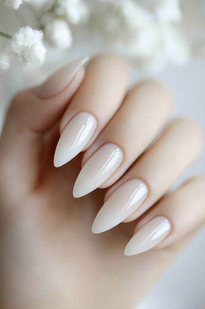 Almond Shaped Nude Nails