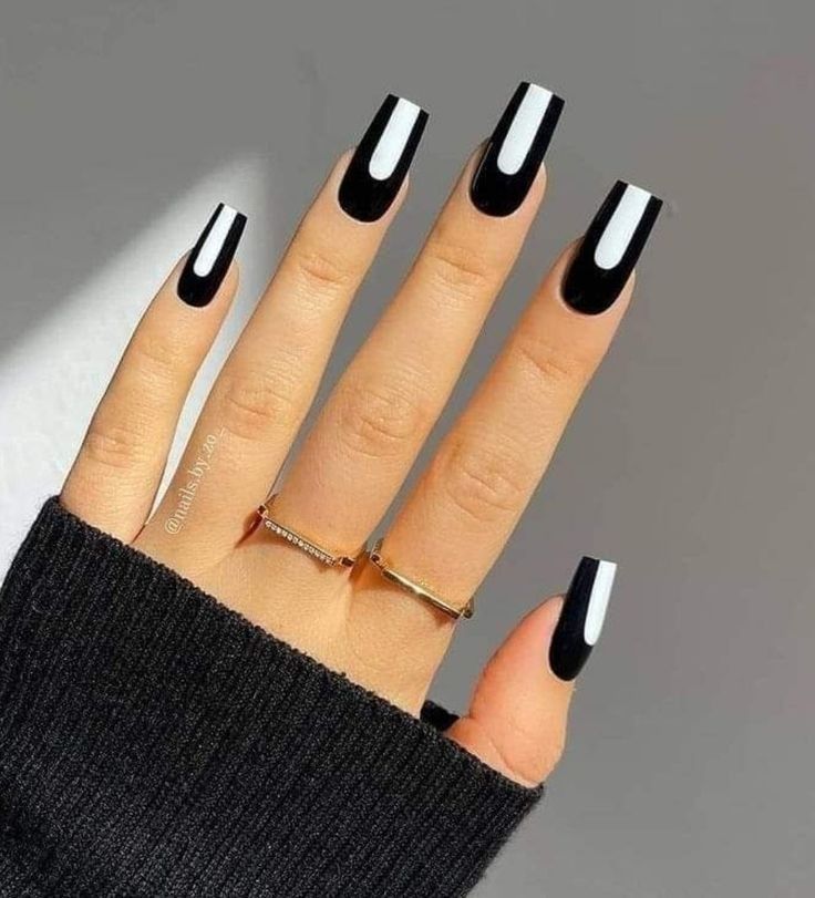 Black and White Nail Designs