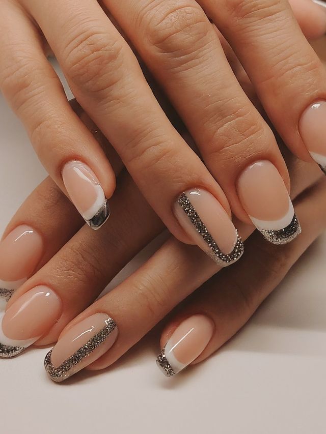 Glitter French Tips