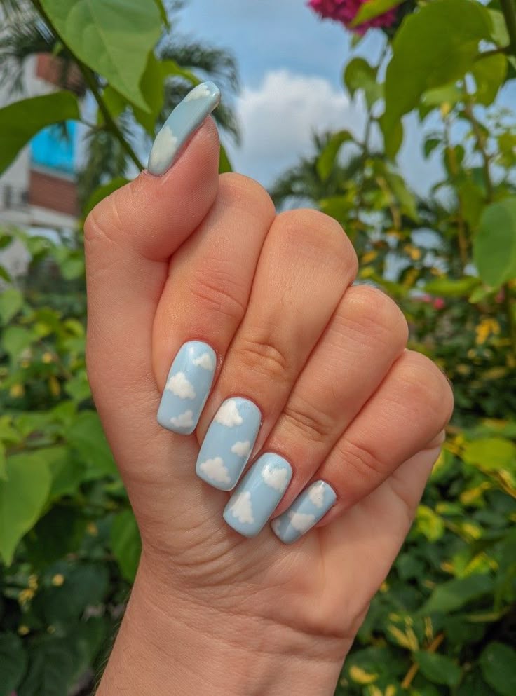 Sky Blue and Clouds
