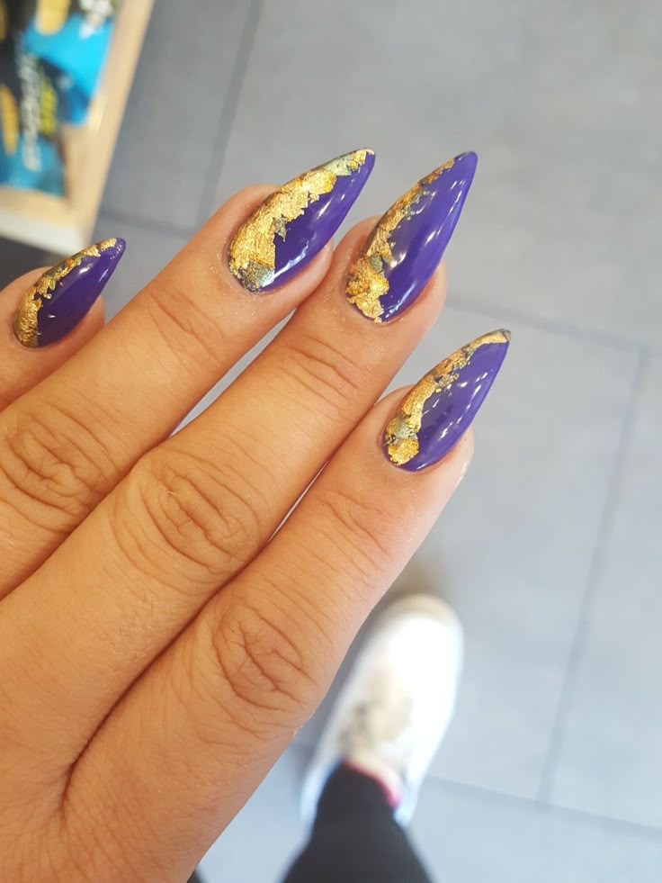 Matte Purple with Gold Foil