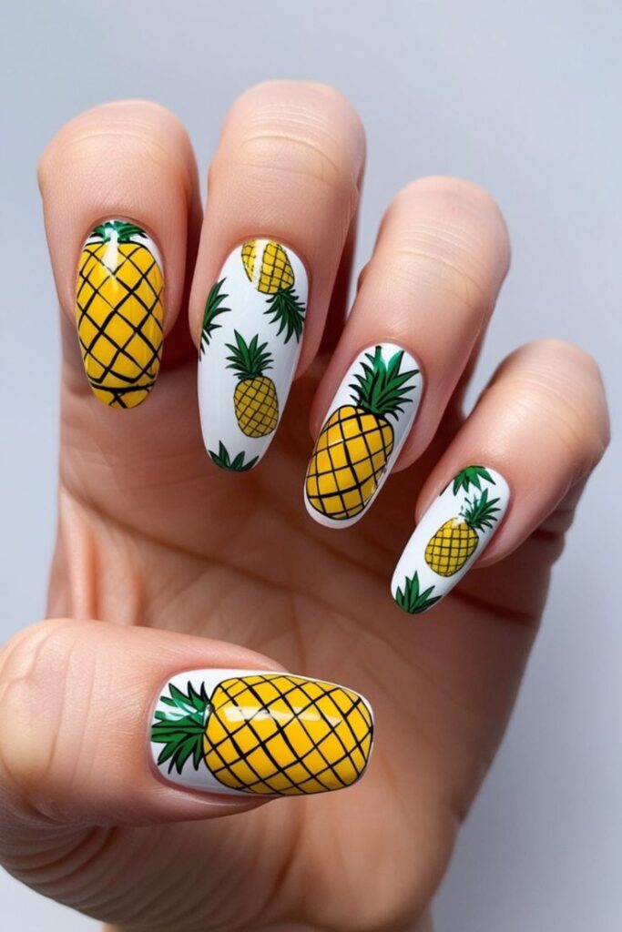 Pineapple Nails