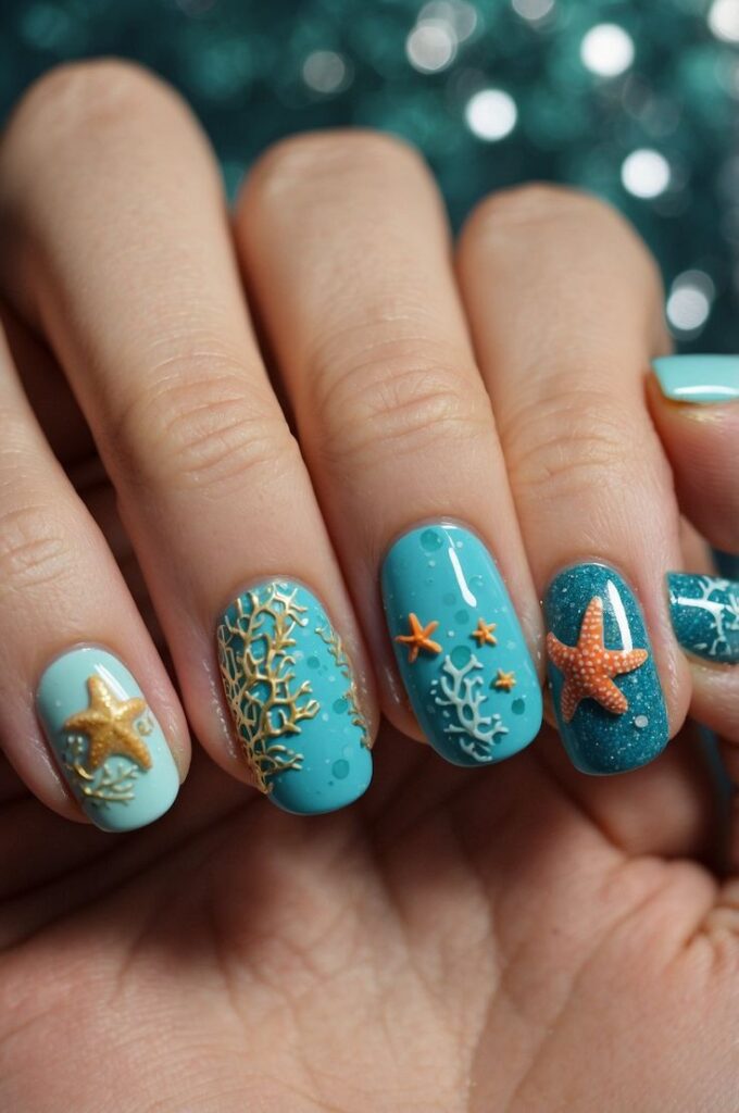 Under-the-Sea Nail Stickers