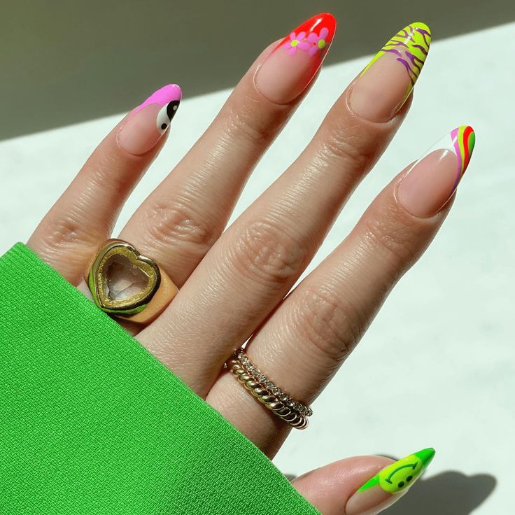 Neon French Tips